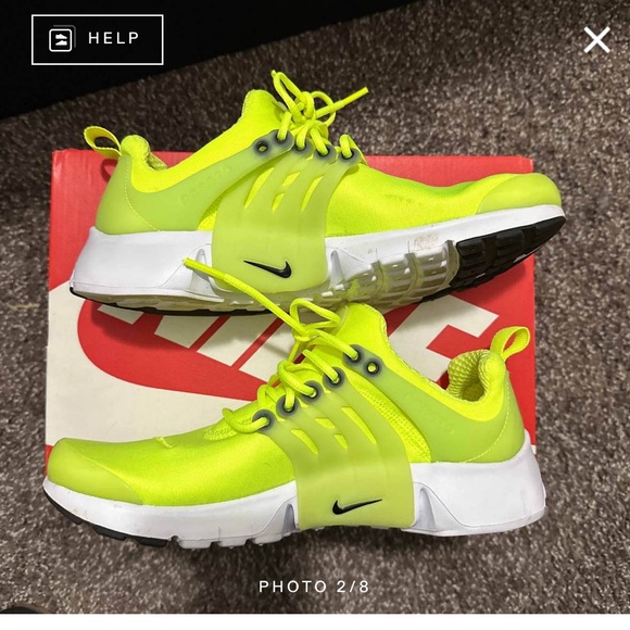 Air Presto GS “volt”. Youth size 6 = women’s 7.5 - Picture 2 of 6